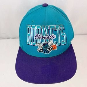 Vintage Charlotte Hornets Mitchell & Ness NBA Hat Snapback Hardwood Classics